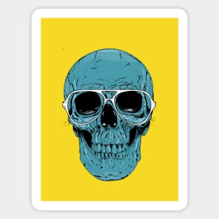 Blue skull II Sticker